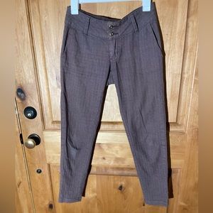Prana brown women’s low-rise pants